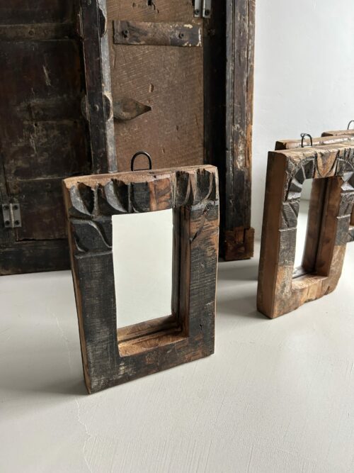 oosterse houten spiegel